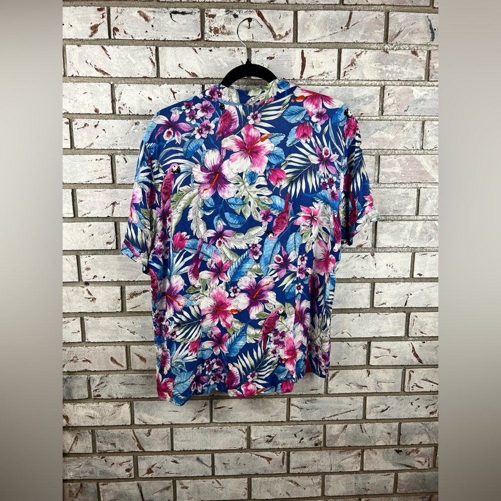 Basic Editions | Tropical Print Button Down - image 4